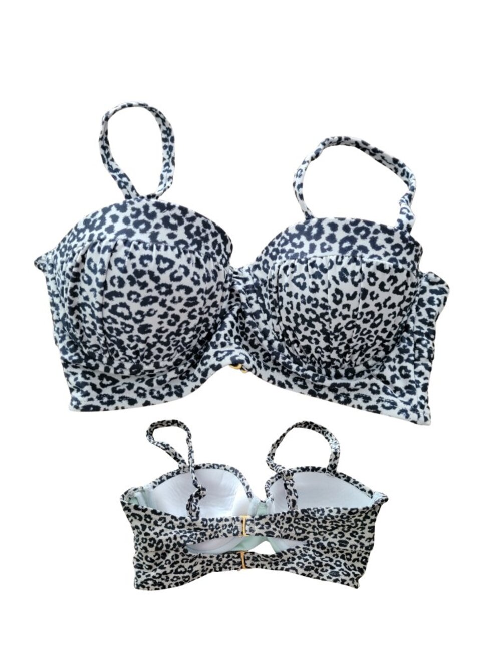 Xhilaration Underwire Push-Up Leopard Print Bikini Top